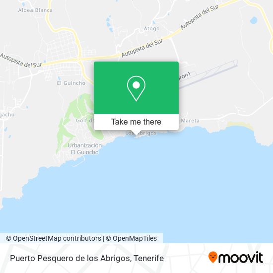 Puerto Pesquero de los Abrigos map