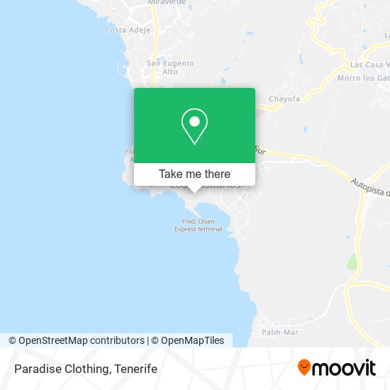 Paradise Clothing map