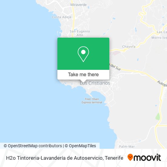 mapa H2o Tintoreria-Lavandería de Autoservicio