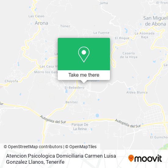 Atencion Psicologica Domiciliaria Carmen Luisa Gonzalez Llanos map