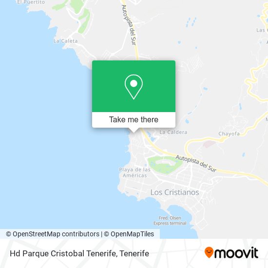 Hd Parque Cristobal Tenerife map