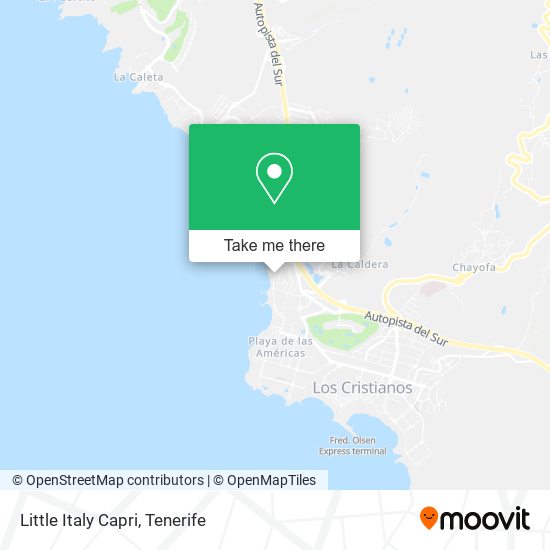 mapa Little Italy Capri