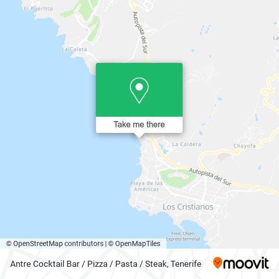 Antre Cocktail Bar / Pizza / Pasta / Steak map