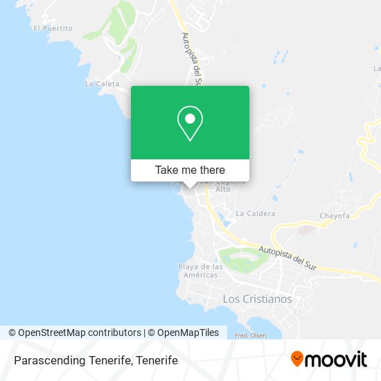 mapa Parascending Tenerife