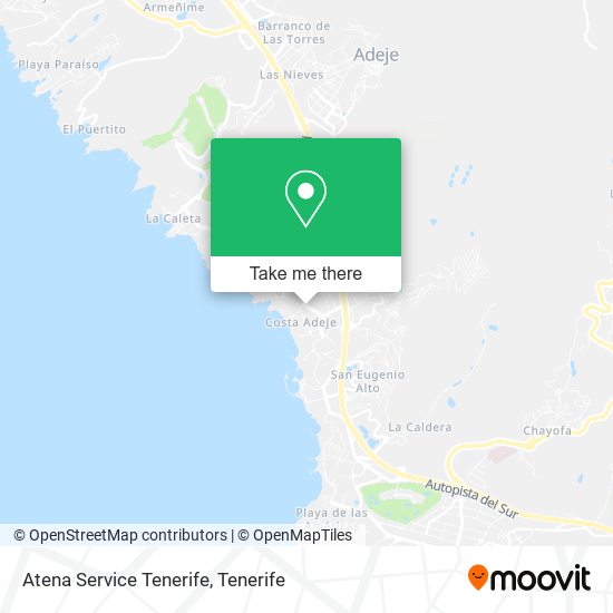 Atena Service Tenerife map