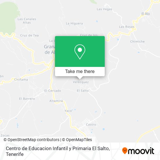 mapa Centro de Educacion Infantil y Primaria El Salto