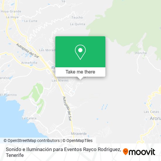 Sonido e Iluminación para Eventos Rayco Rodriguez map