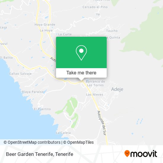 Beer Garden Tenerife map