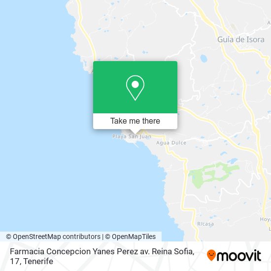 mapa Farmacia Concepcion Yanes Perez av. Reina Sofia, 17