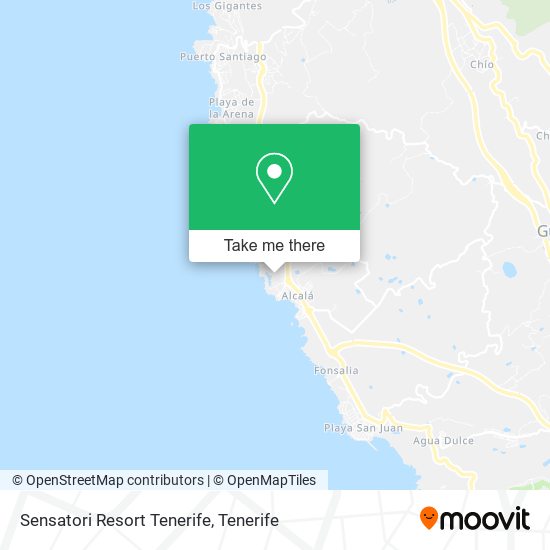 Sensatori Resort Tenerife map