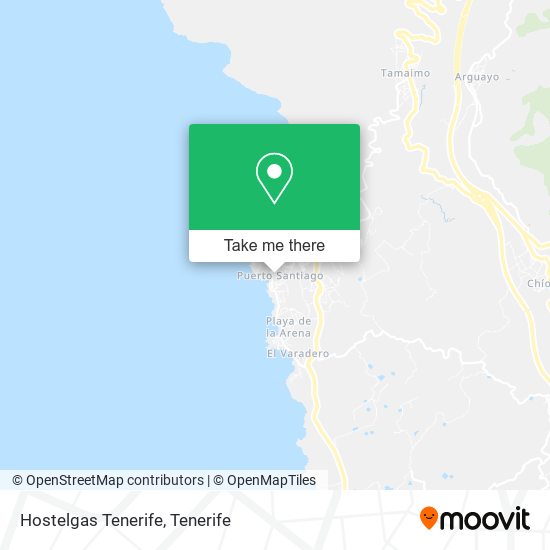 mapa Hostelgas Tenerife