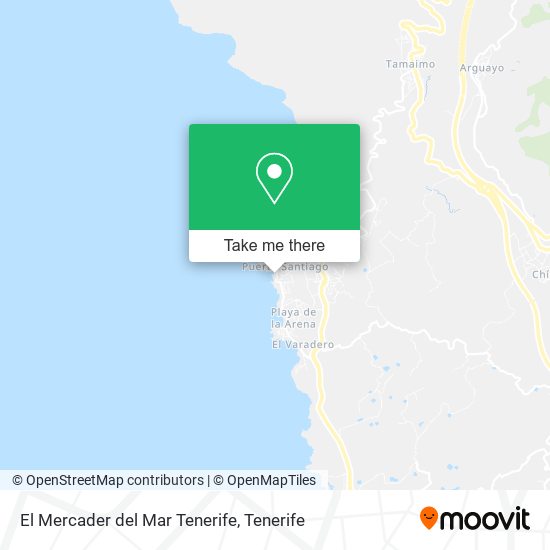 mapa El Mercader del Mar Tenerife