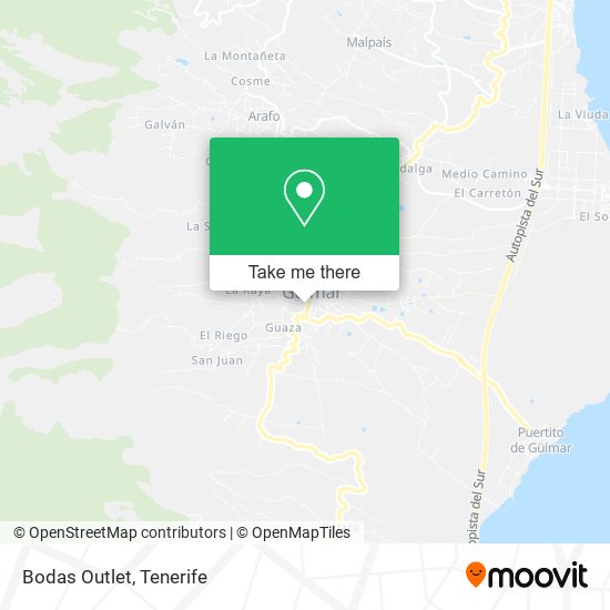 Bodas Outlet map