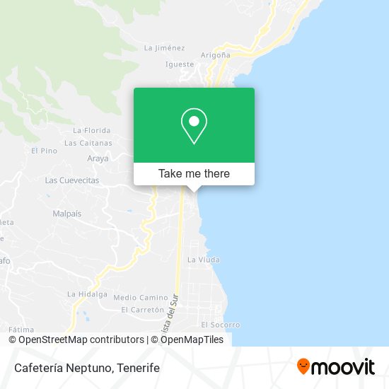 Cafetería Neptuno map
