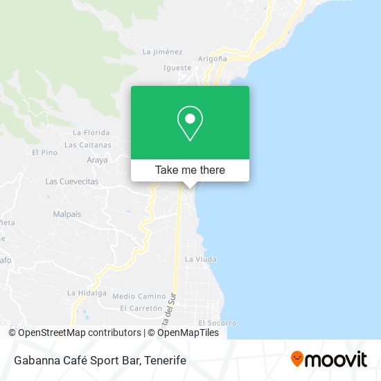 Gabanna Café Sport Bar map