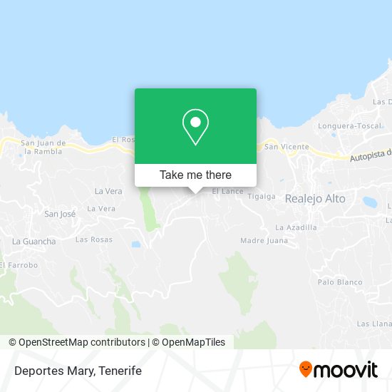 Deportes Mary map