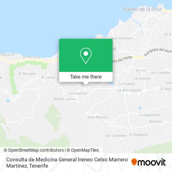 Consulta de Medicina General Ireneo Celso Marrero Martínez map