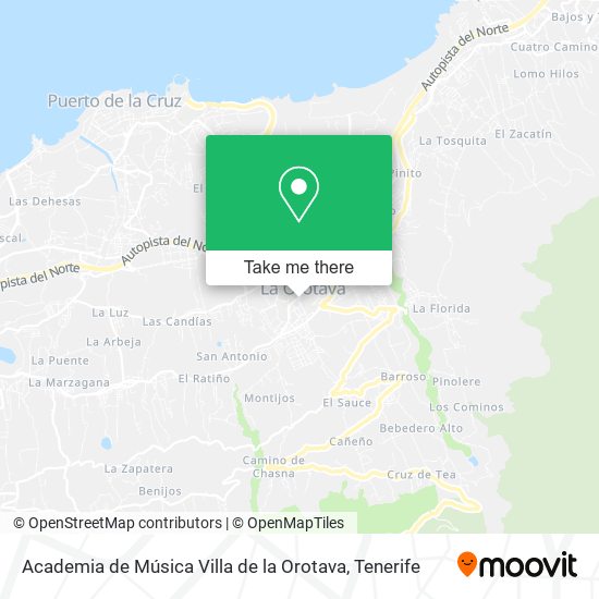 mapa Academia de Música Villa de la Orotava