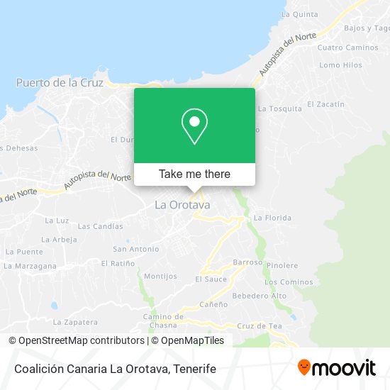 Coalición Canaria La Orotava map