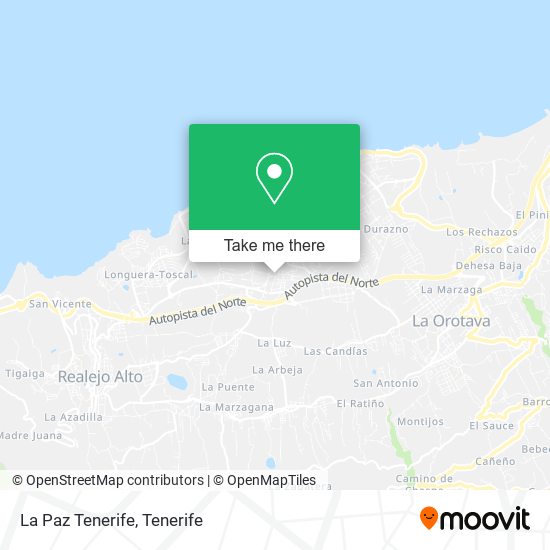 La Paz Tenerife map