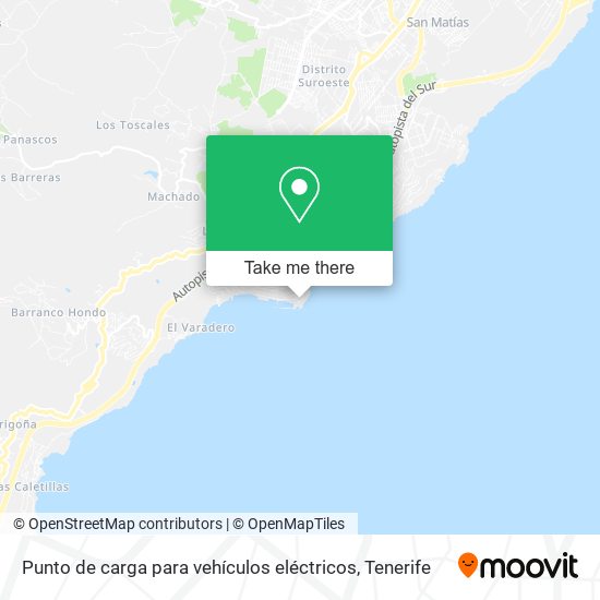 Punto de carga para vehículos eléctricos map