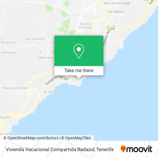 Vivienda Vacacional Compartida Radazul map