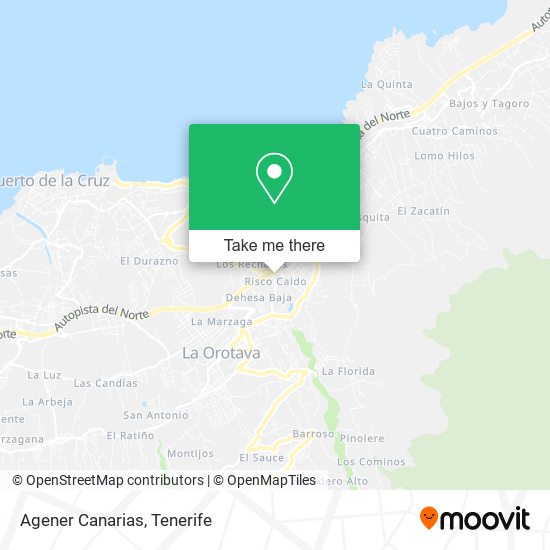 Agener Canarias map