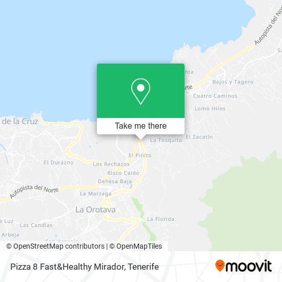 Pizza 8 Fast&Healthy Mirador map