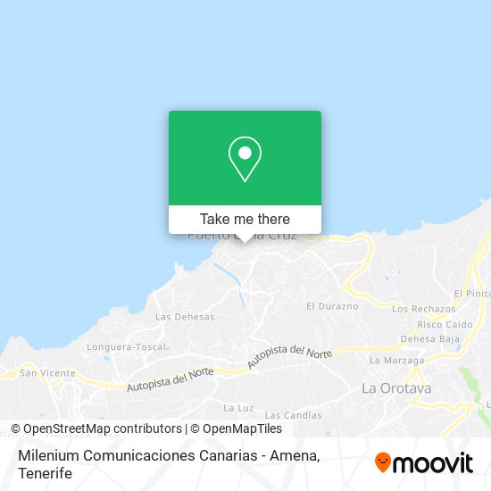 mapa Milenium Comunicaciones Canarias - Amena