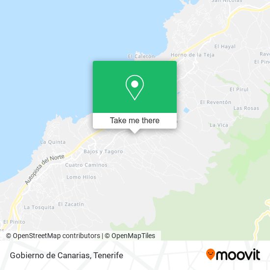 mapa Gobierno de Canarias