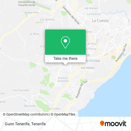 mapa Gunn Tenerife