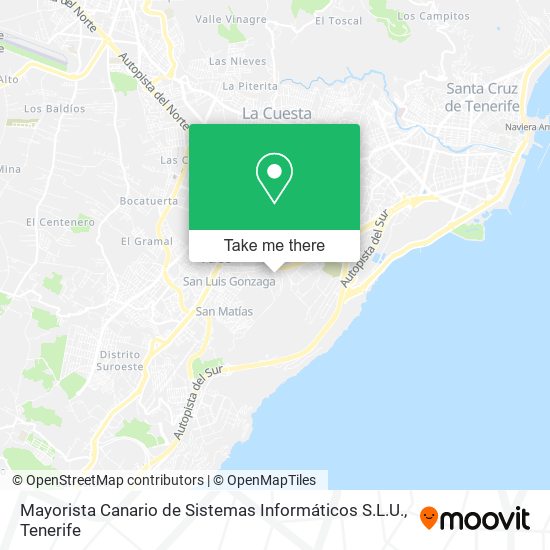 mapa Mayorista Canario de Sistemas Informáticos S.L.U.