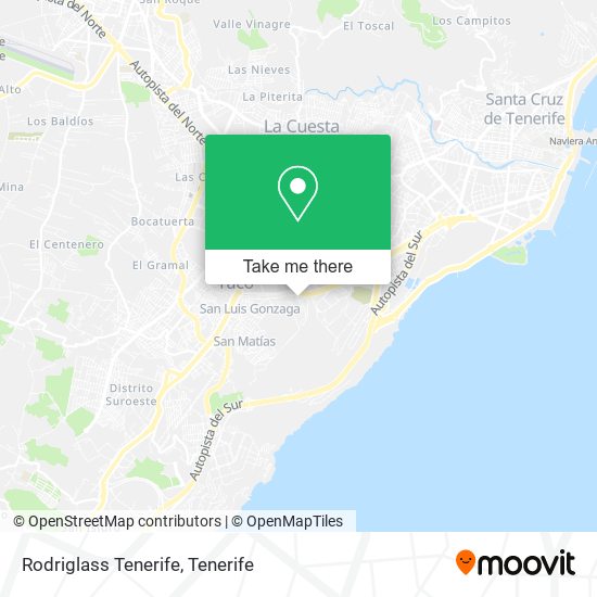 Rodriglass Tenerife map