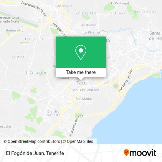 El Fogón de Juan map