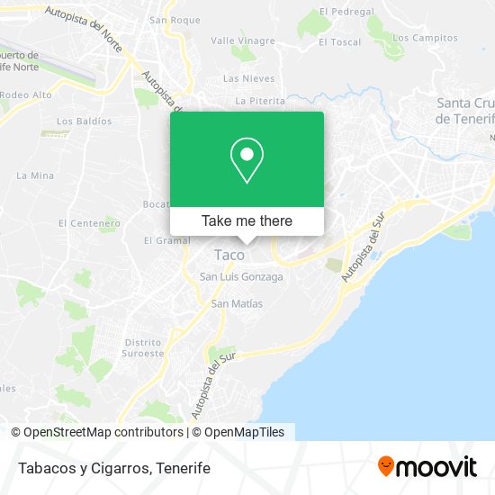 mapa Tabacos y Cigarros