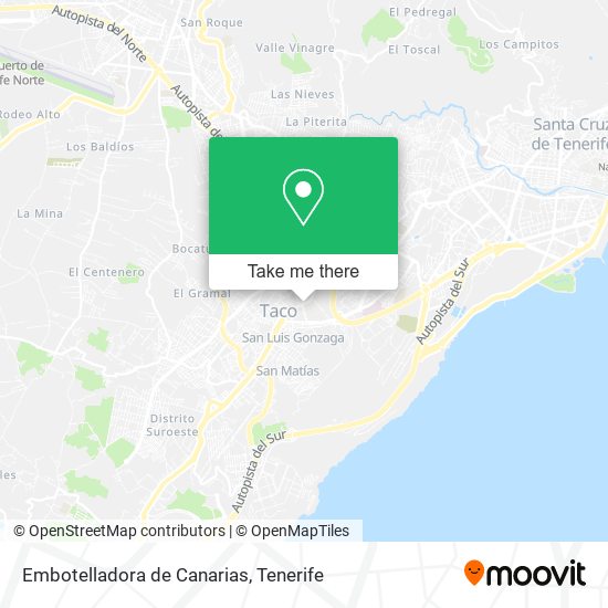 Embotelladora de Canarias map