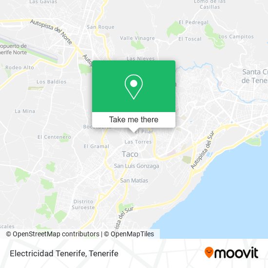 Electricidad Tenerife map