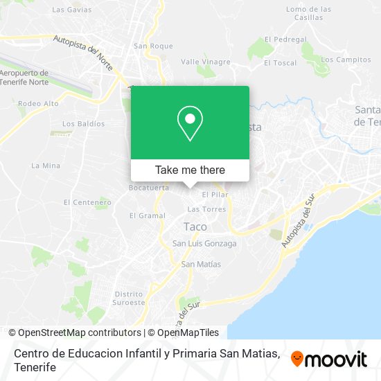 mapa Centro de Educacion Infantil y Primaria San Matias