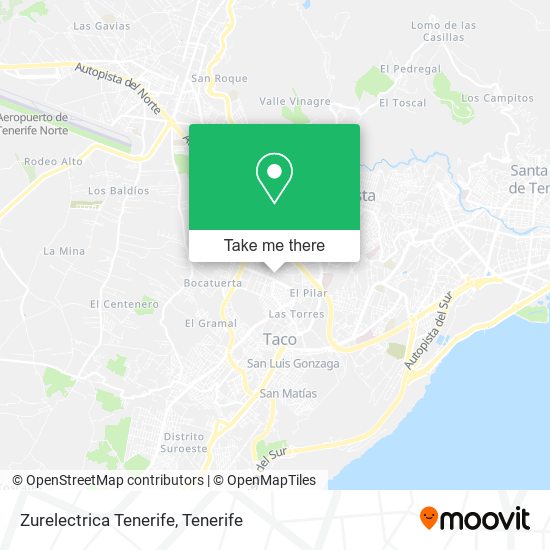 Zurelectrica Tenerife map
