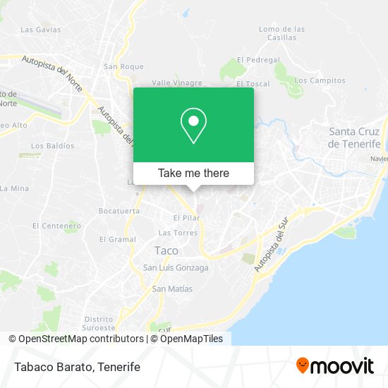 Tabaco Barato map