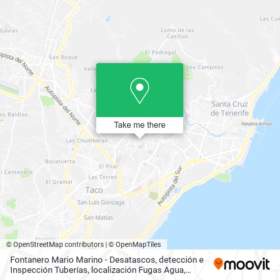 Fontanero Mario Marino - Desatascos, detección e Inspección Tuberías, localización Fugas Agua map