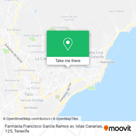 mapa Farmacia Francisco García Ramos av. Islas Canarias, 125