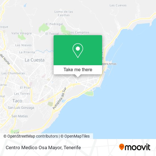 mapa Centro Medico Osa Mayor