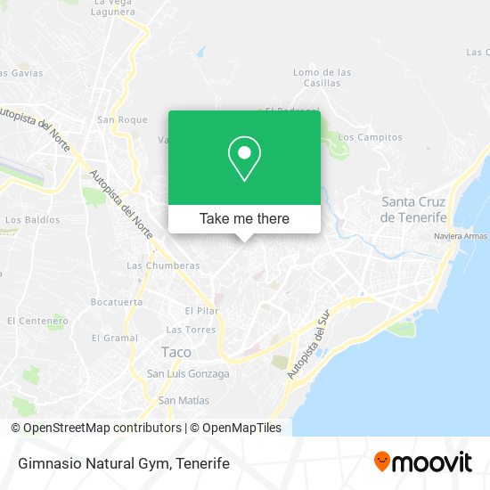 Gimnasio Natural Gym map