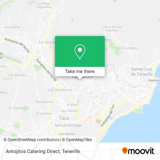 Antojitos Catering Direct map
