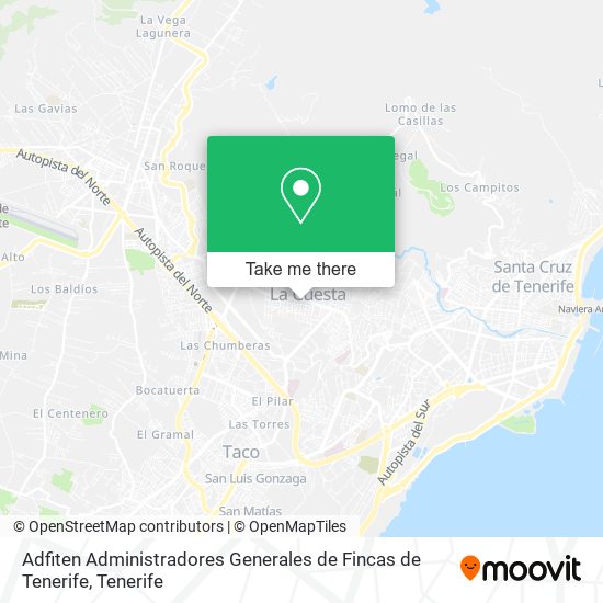 Adfiten Administradores Generales de Fincas de Tenerife map