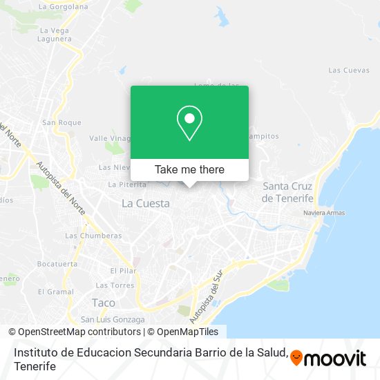mapa Instituto de Educacion Secundaria Barrio de la Salud