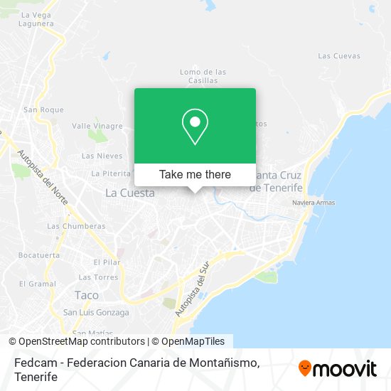 Fedcam - Federacion Canaria de Montañismo map