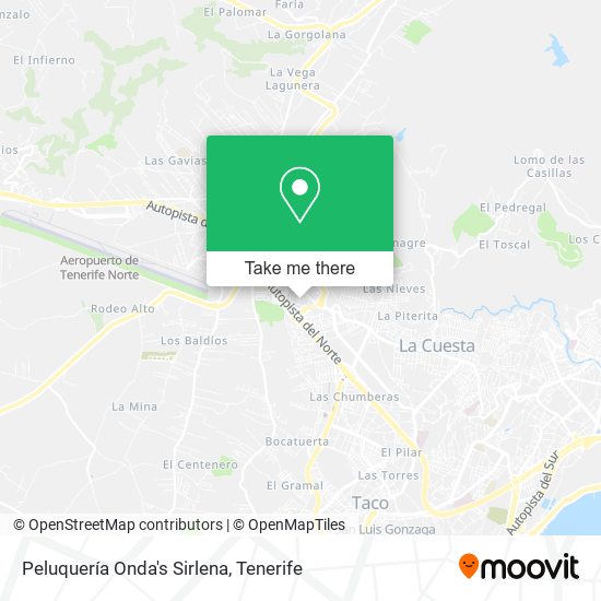 Peluquería Onda's Sirlena map