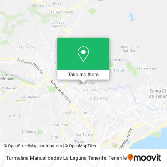 Turmalina Manualidades La Laguna Tenerife map